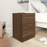 Bedside Cabinets 2 pcs Smoked Oak 38x35x56 cm Engineered Wood
